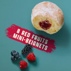 Pack of 8 Red Fruits Mini Beignets